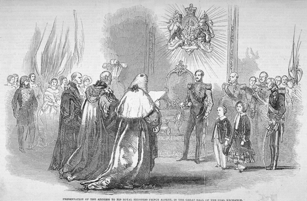 Detail of Opening of the New Coal Exchange, Lower Thames Street, City of London by Anonymous