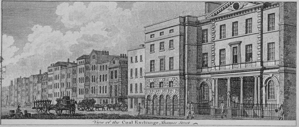 View of the Coal Exchange on Thames Street, City of London by Anonymous