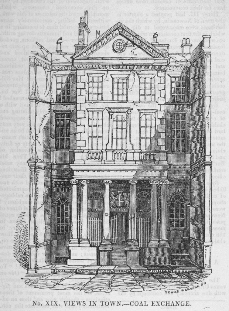 Detail of View of the Coal Exchange in Thames Street, City of London by Anonymous