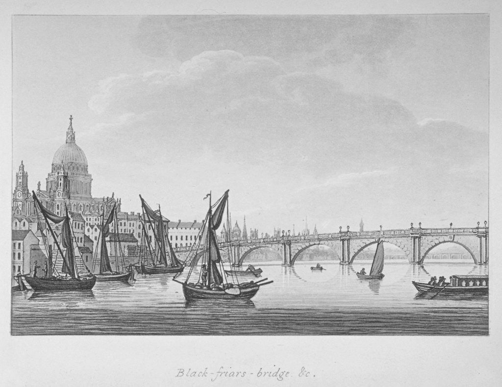 Detail of Blackfriars Bridge, London by Anonymous