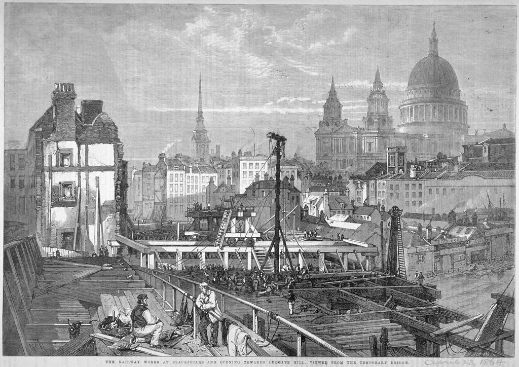 Detail of Blackfriars Bridge, London by Mason Jackson