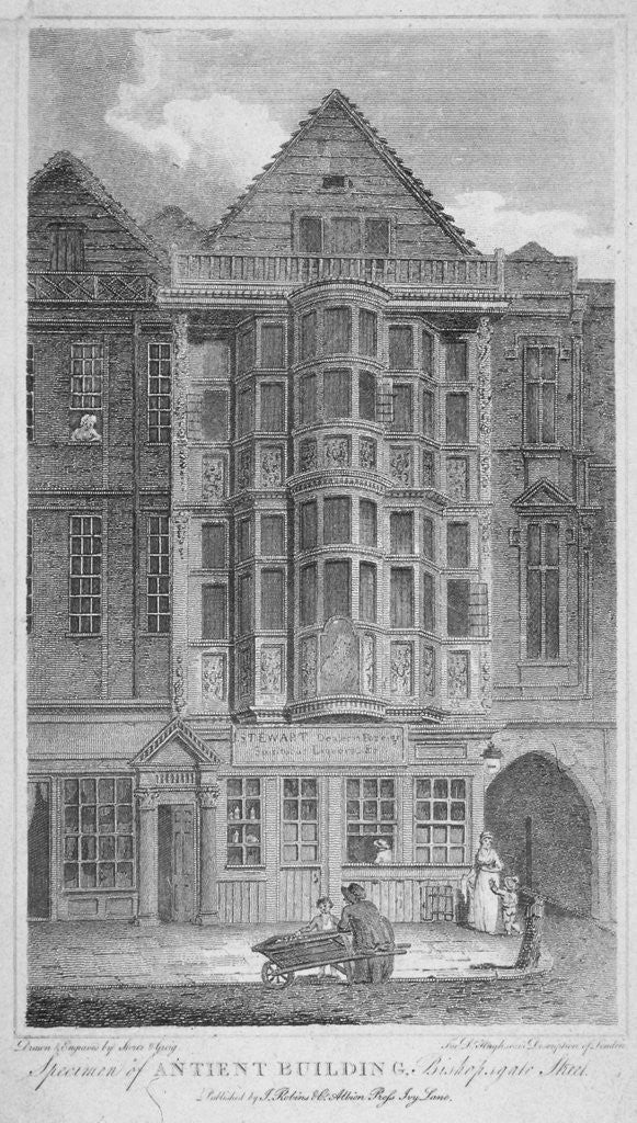 Detail of Sir Paul Pindar's house, Bishopsgate, City of London by John Greig
