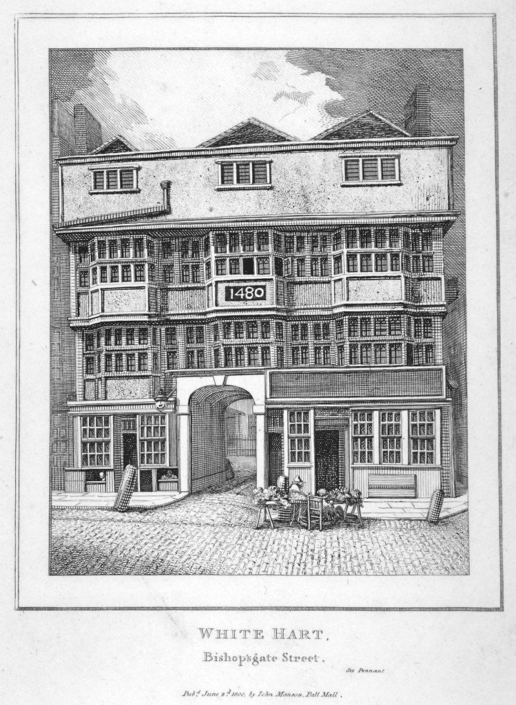 The White Hart Inn at no 119 White Hart Court, Bishopsgate, City of London by Anonymous
