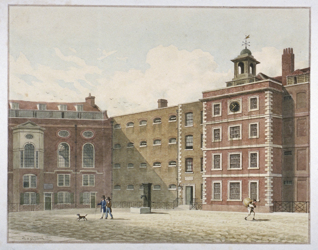 Detail of Bridewell, City of London by Thomas Hosmer Shepherd