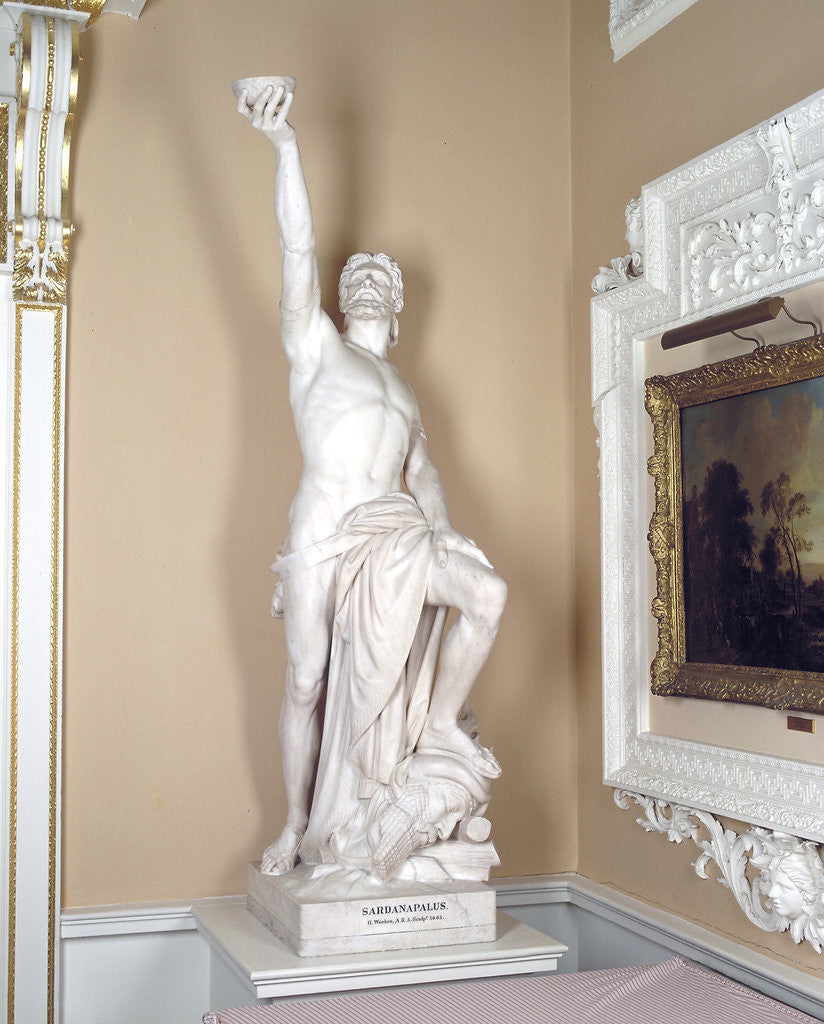 Detail of Sardanapalus by Henry Weekes