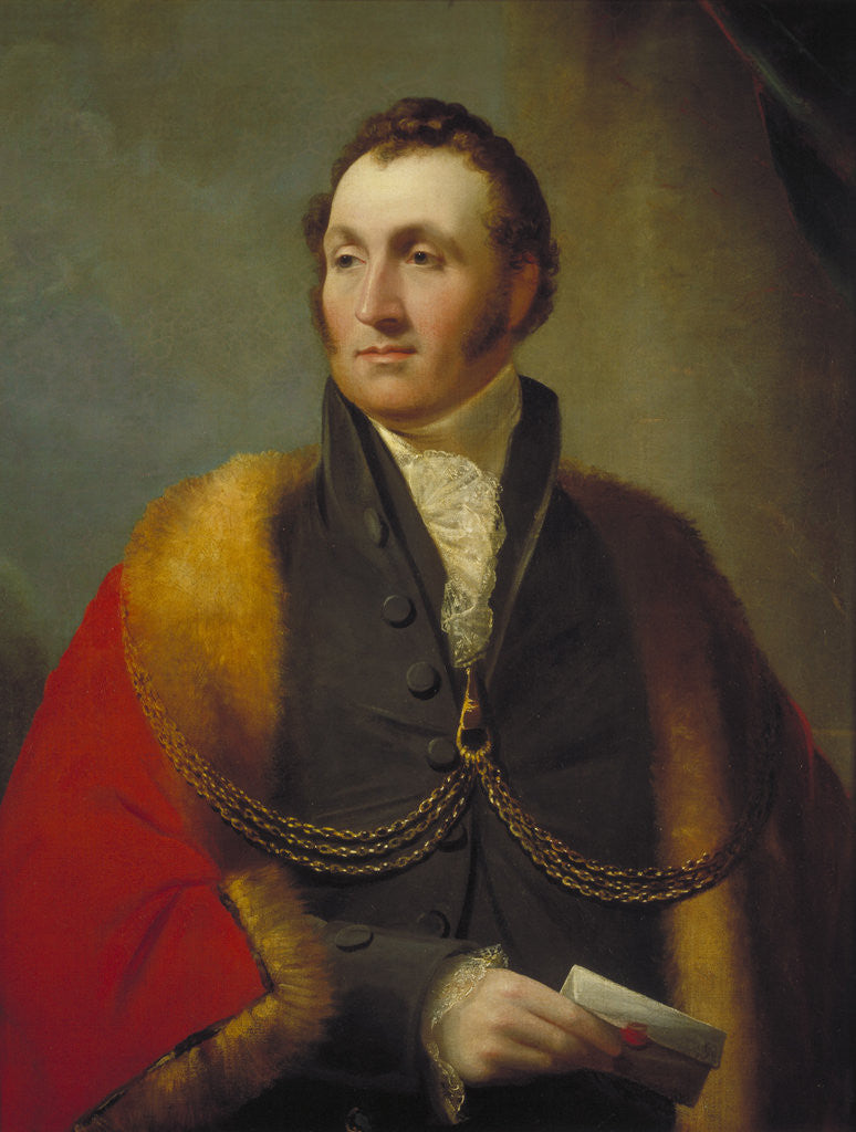 Detail of John Reay, Sheriff of London 1814-1815 by James Lonsdale