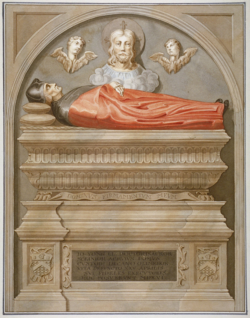 Detail of Monument to Dr John Yonge by Torrigiano in Rolls Chapel, Chancery Lane, City of London by Anonymous