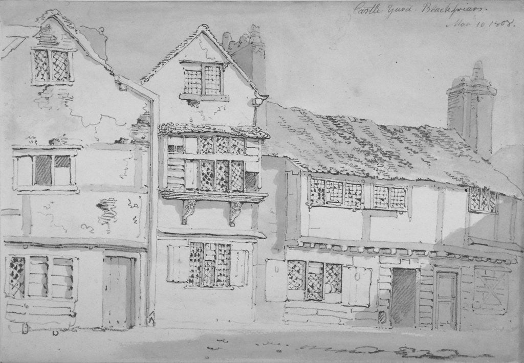 Detail of Buildings in Castle Yard, Blackfriars, City of London by George Shepherd