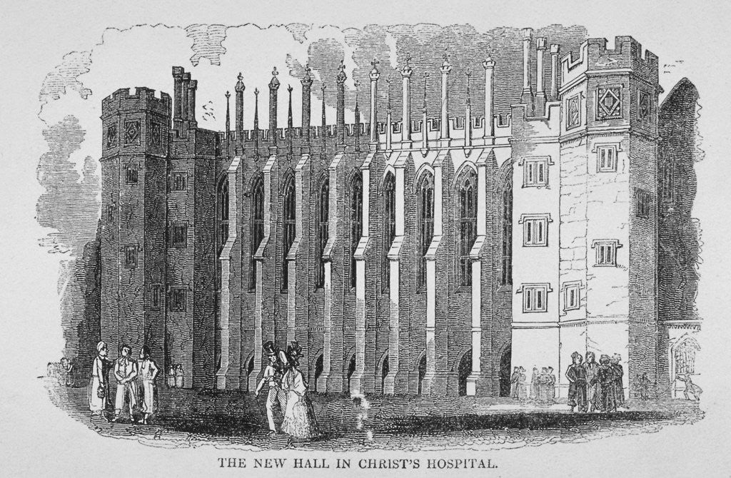 Detail of View of the hall, Christ's Hospital, City of London by Anonymous