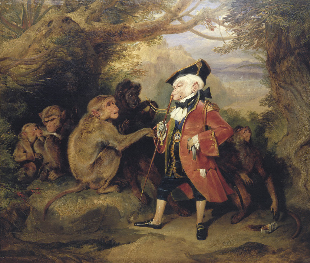 Detail of The Travelled Monkey by Edwin Henry Landseer