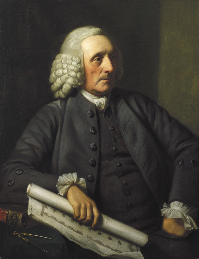 Detail of George Dance by Nathaniel Dance-Holland