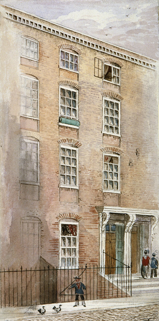 Detail of Houses in Crane Court, near Fleet Street, City of London by James Findlay