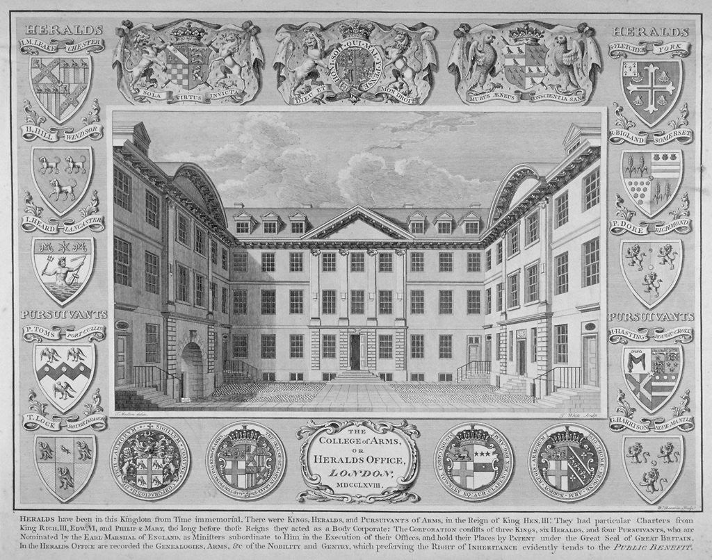 College of Arms, City of London by William Sherwin