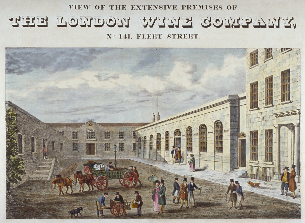 Detail of Premises of the London Wine Company at no 141 Fleet Street, City of London by Anonymous