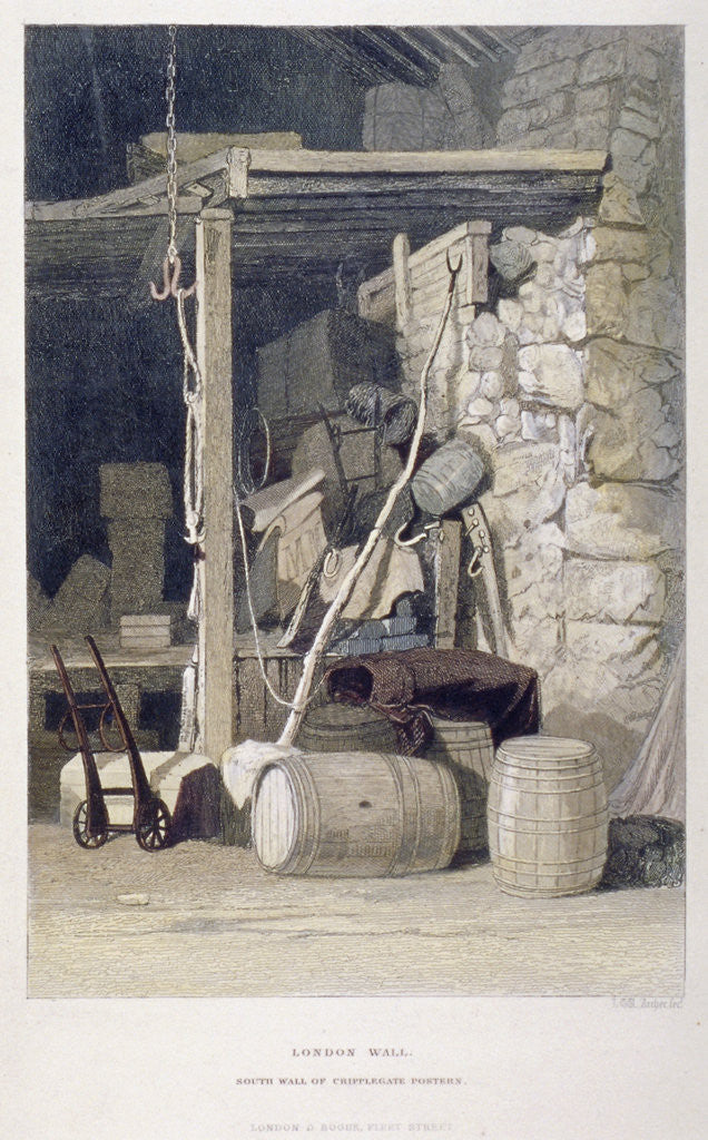 Detail of Fore Street, City of London by John Wykeham Archer