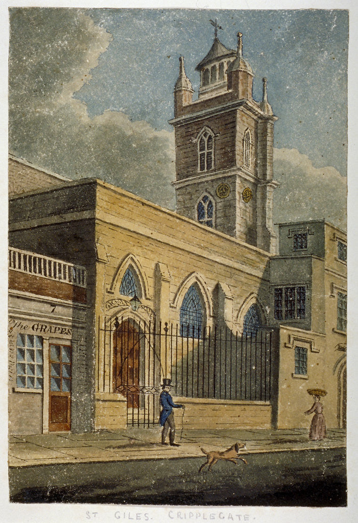 Detail of Church of St Giles without Cripplegate, City of London by Anonymous