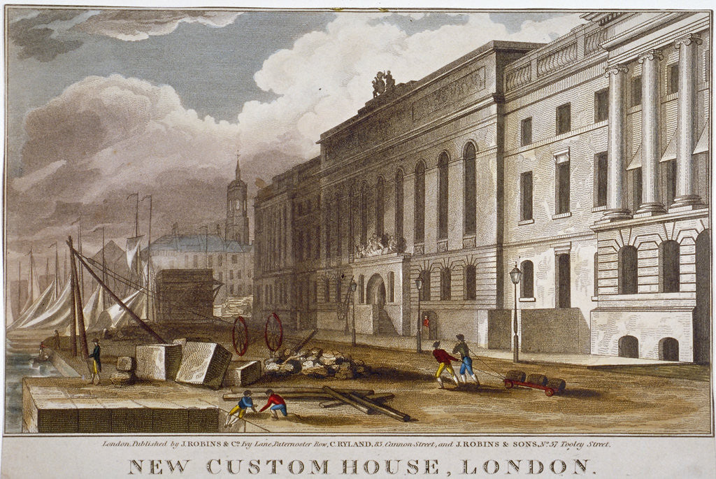 Detail of Custom House, City of London by Anonymous