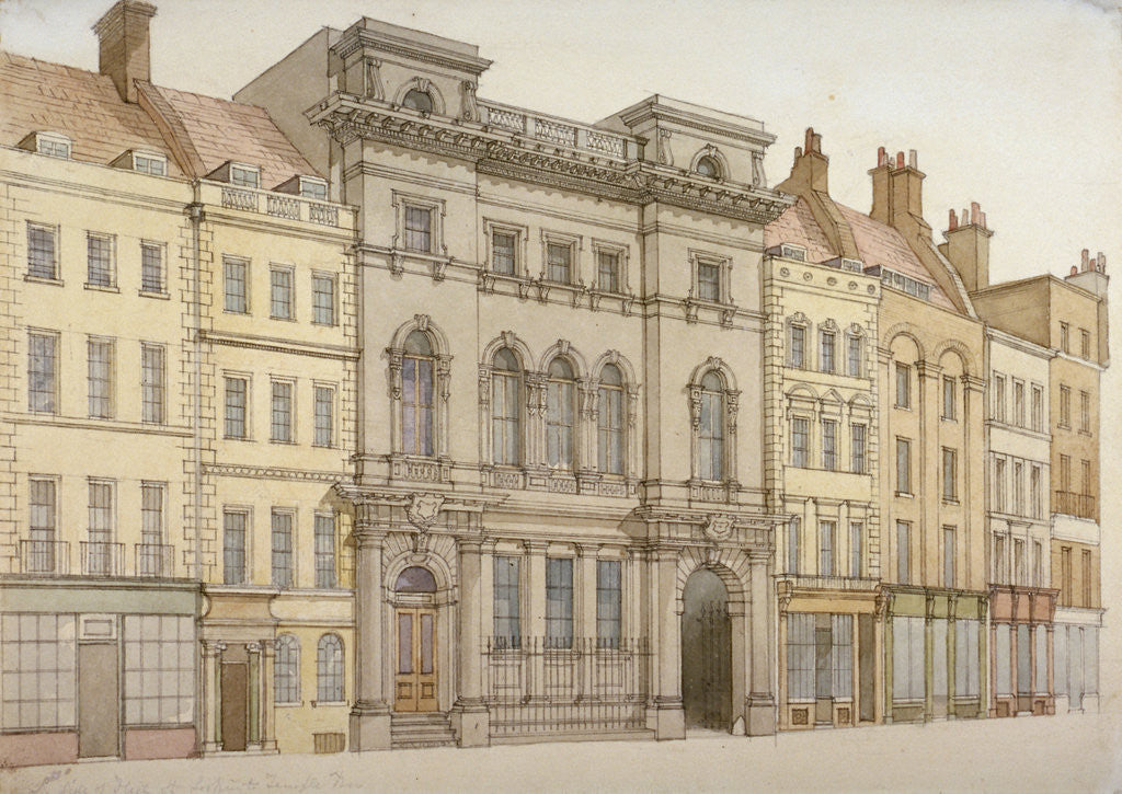 Buildings on the south side of Fleet Street, looking towards Temple Bar, City of London by Anonymous