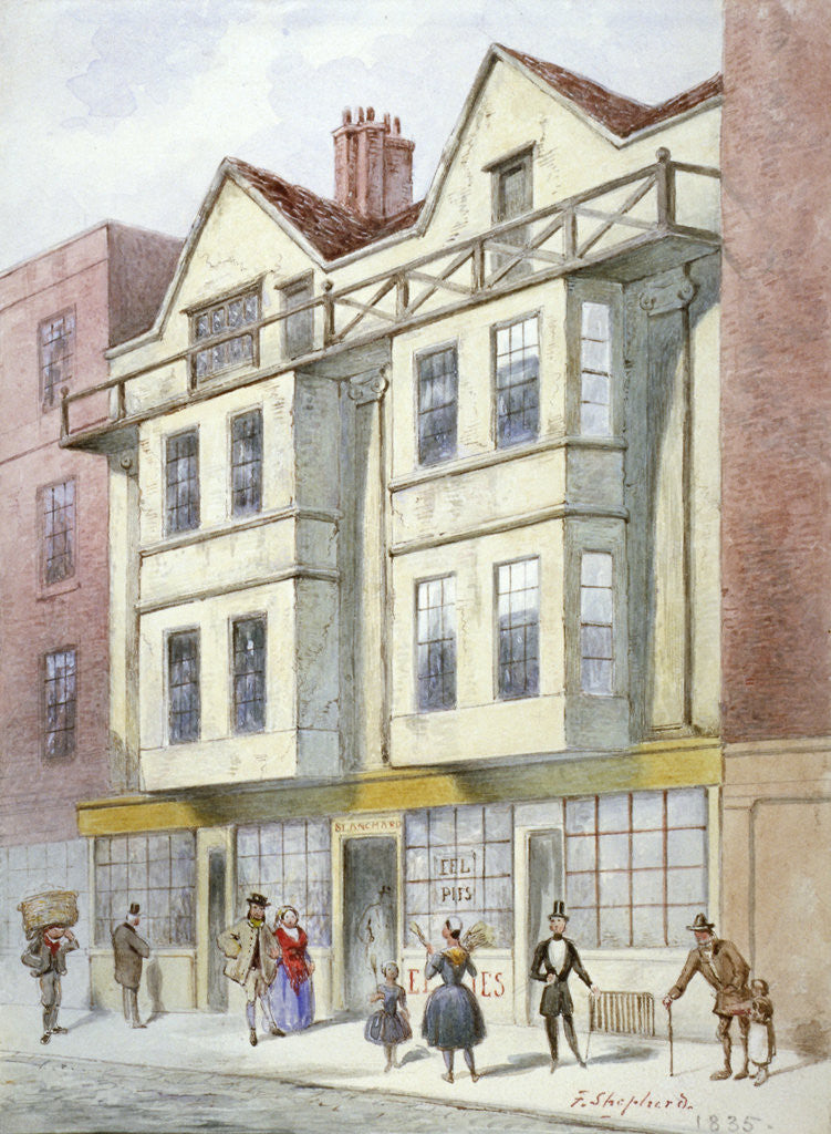 Blanchard's premises, Fleet Street, City of London by Frederick Napoleon Shepherd