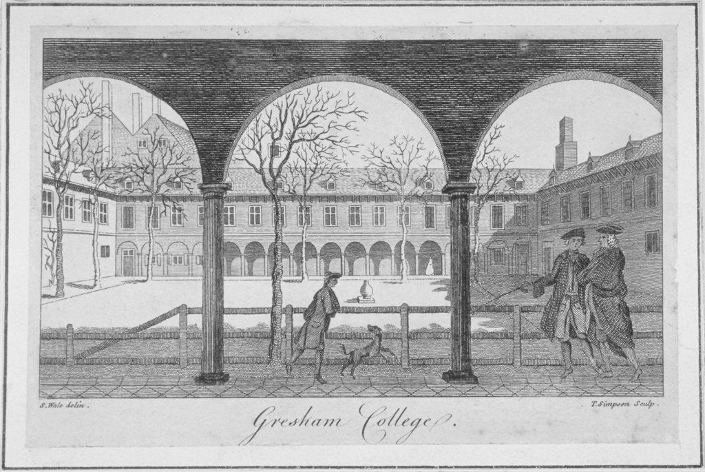 Detail of Gresham College, City of London by Anonymous