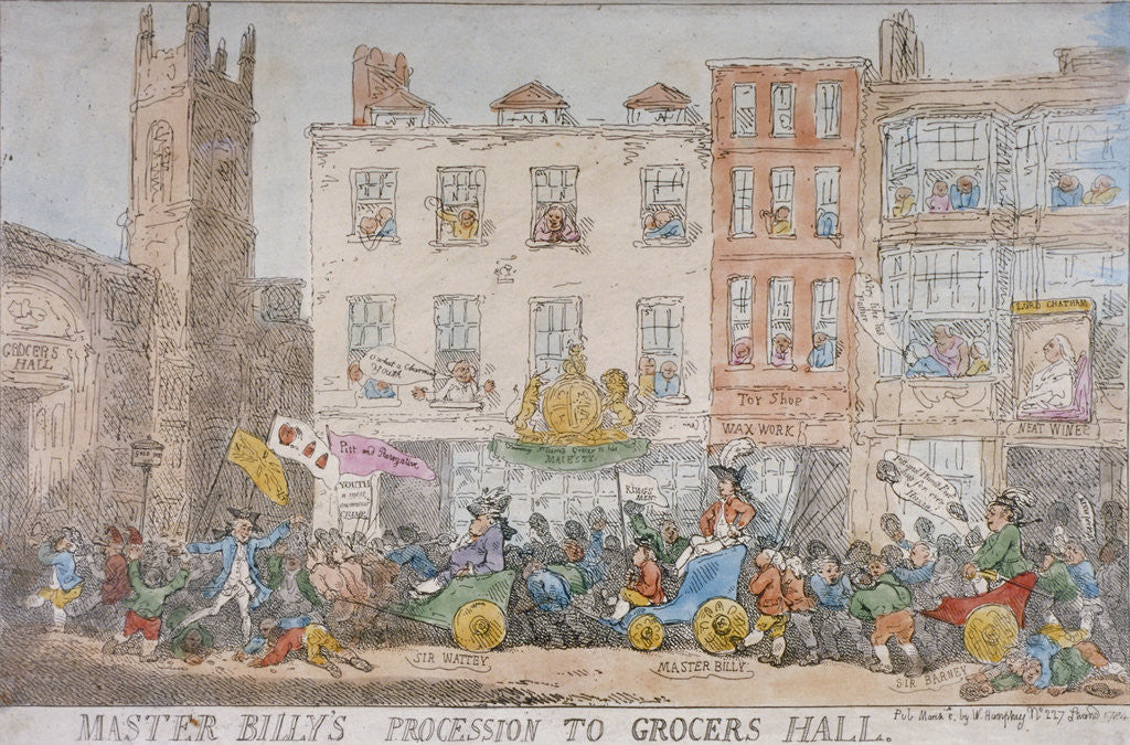 Master Billy's procession to Grocers' Hall by Anonymous