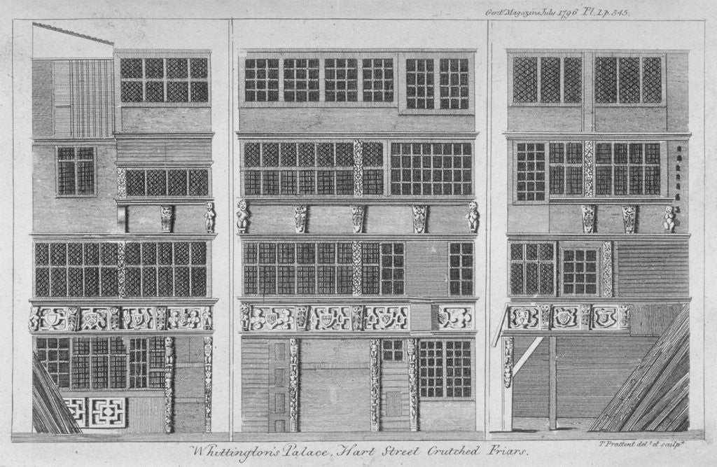 Detail of House in Hart Street, Crutched Friars, City of London by Thomas Prattent