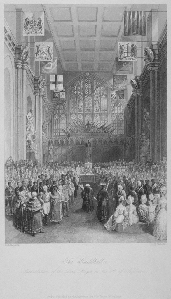 Detail of Installation of the Lord Mayor of London at the Guildhall, City of London by Harden Sidney Melville