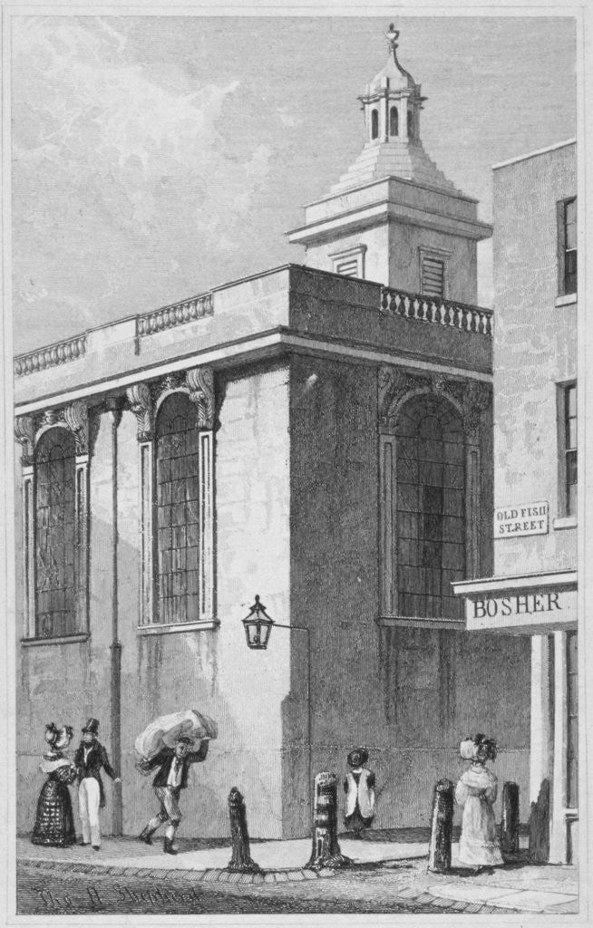 Church of St Mary Magdalen, Old Fish Street, City of London by William Wilkinson