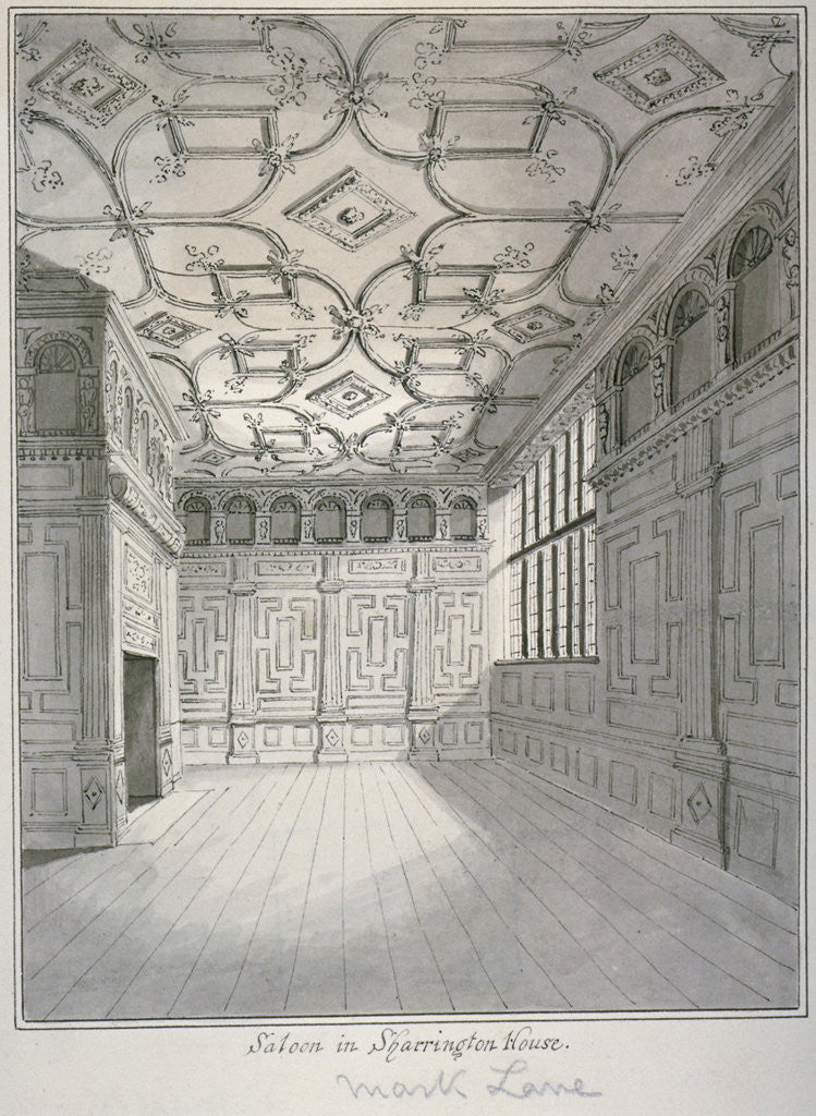 Interior view of the saloon in Sharrington House, Mark Lane, City of London by Anonymous