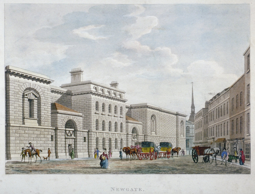 Detail of Newgate Prison, Old Bailey, City of London by Anonymous