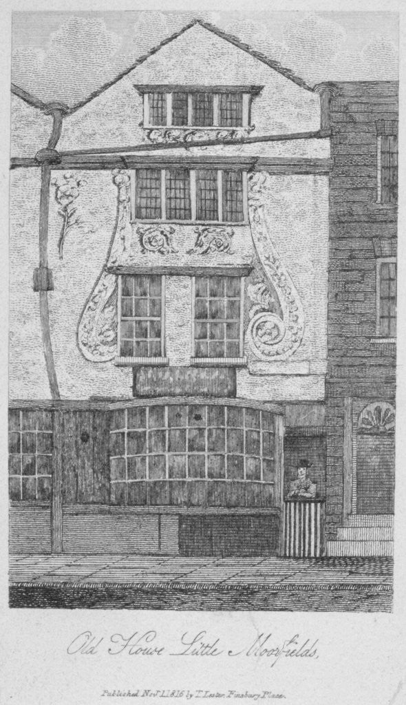 House in Moorfields, City of London by Anonymous
