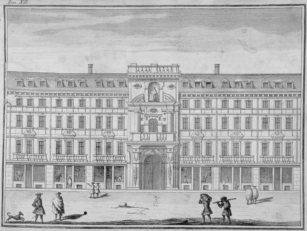 Detail of View of the Mercers' Company Hall and Chapel, Cheapside, City of London by Anonymous