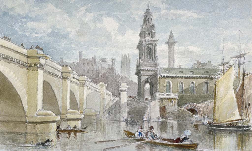 Detail of London Bridge by H Cundell