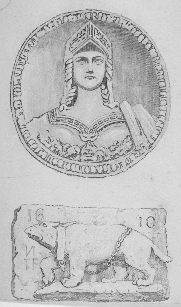 Detail of Artefacts, City of London by John Wykeham Archer