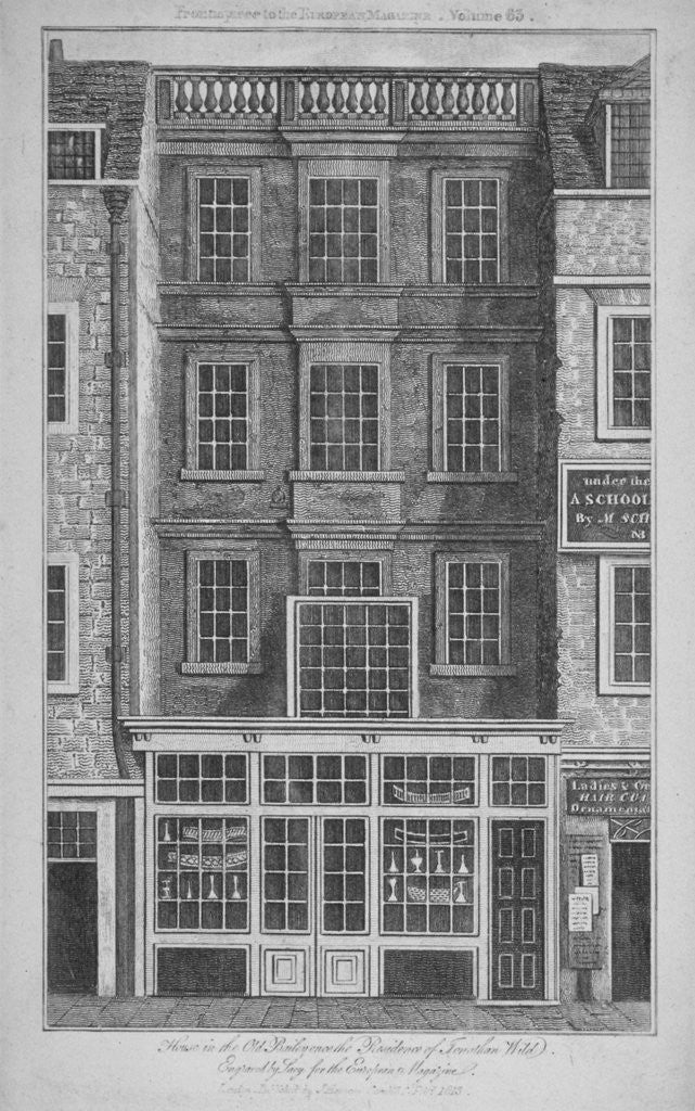 House which was once the residence of Jonathan Wild in Old Bailey, City of London by S Lacey