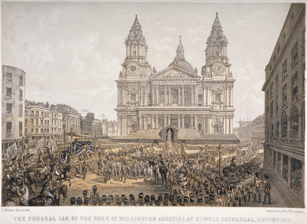 Detail of Funeral of the Duke of Wellington, St Paul's Cathedral, City of London, 18 November by Day & Son