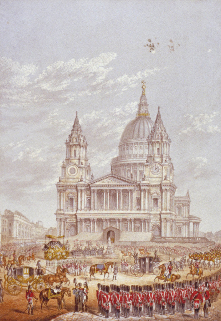 Detail of Funeral of the Duke of Wellington, St Paul's Cathedral, City of London, 18 November by Anonymous