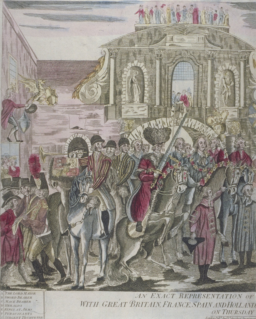 The proclamation of peace at Temple Bar, London, 29 April 1802 by Anonymous
