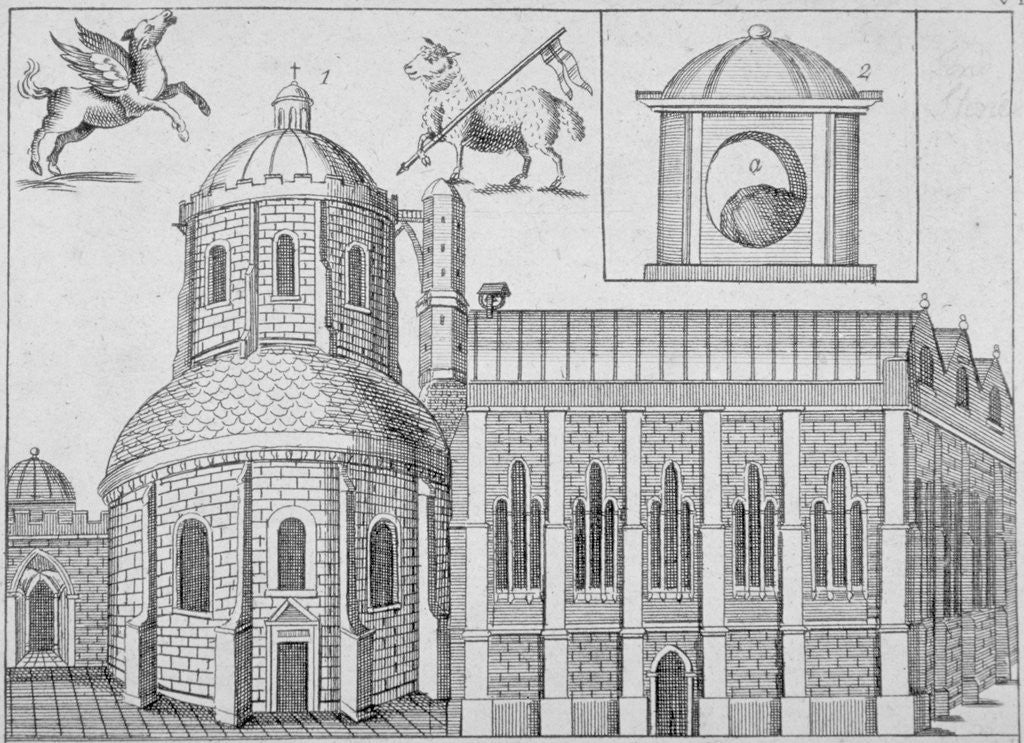 Detail of Temple Church, City of London by Anonymous