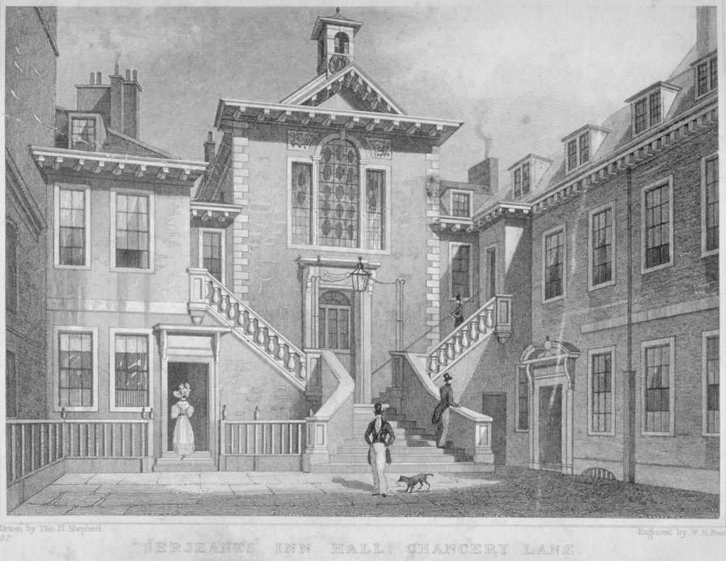 Detail of Serjeants' Inn, Chancery Lane, City of London by HW Bond
