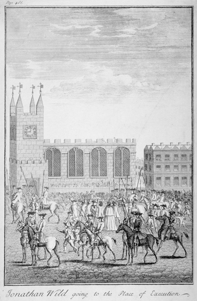 Jonathan Wild going to the place of execution, London by Anonymous