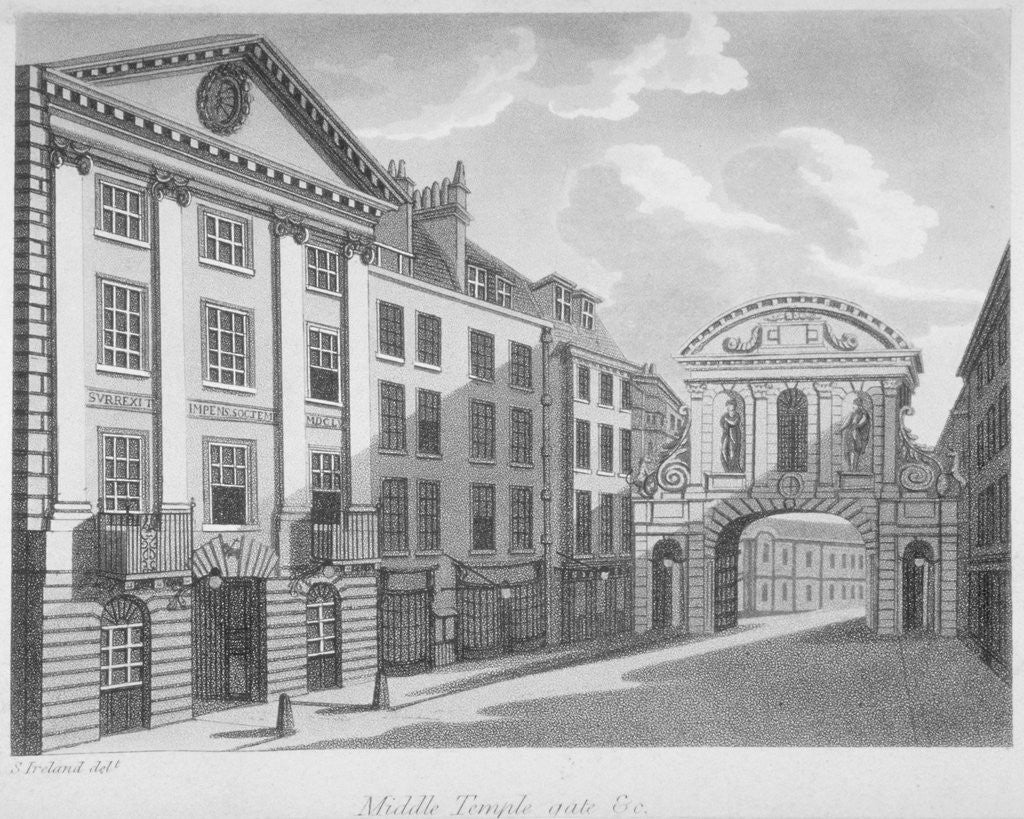 Detail of Gate House, Middle Temple, City of London by Anonymous