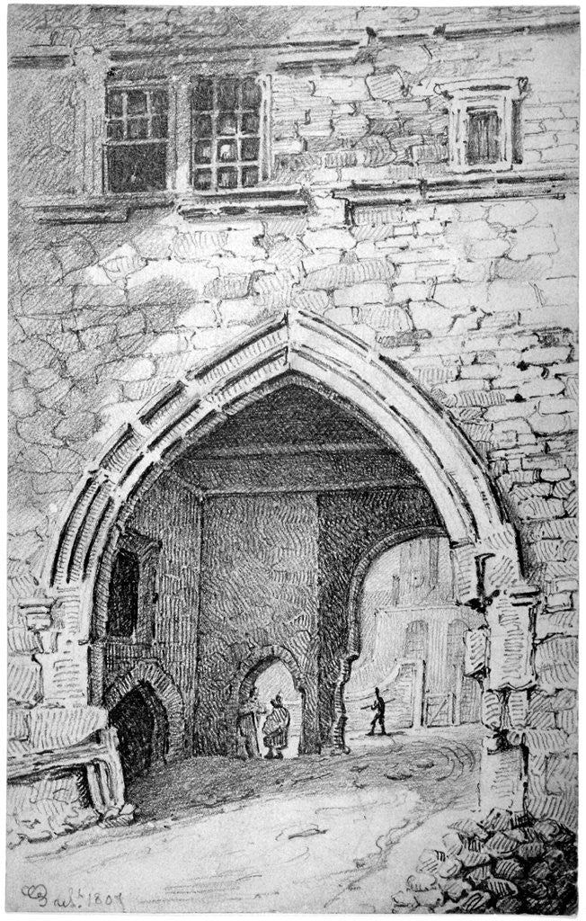 View of King John's Gate in the Abbey of St Saviour, Bermondsey, London by George Shepherd