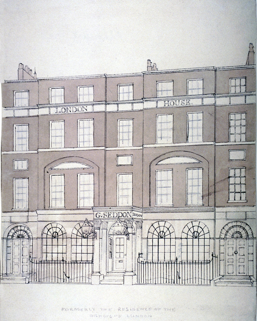 Front view of London House, Aldersgate Street, City of London by Anonymous