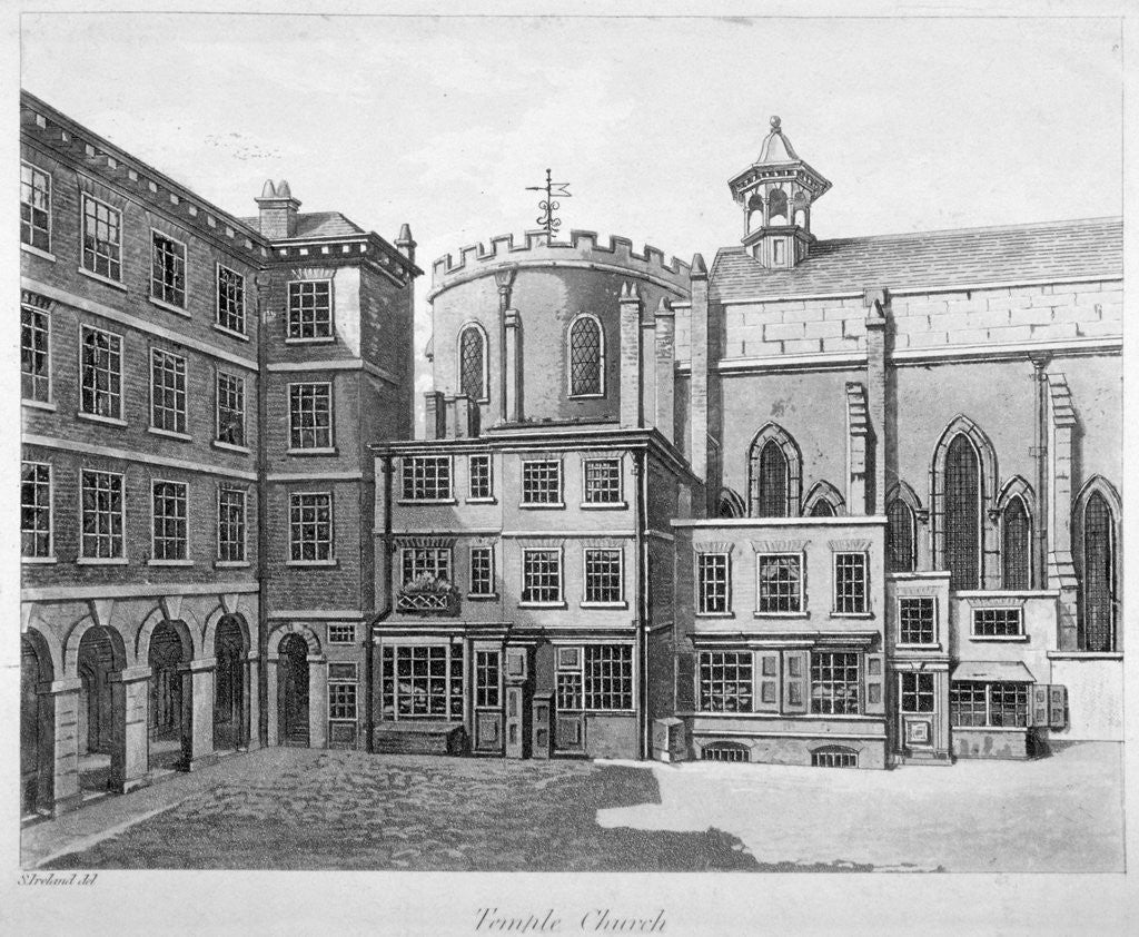 View of Temple Church, City of London by Anonymous
