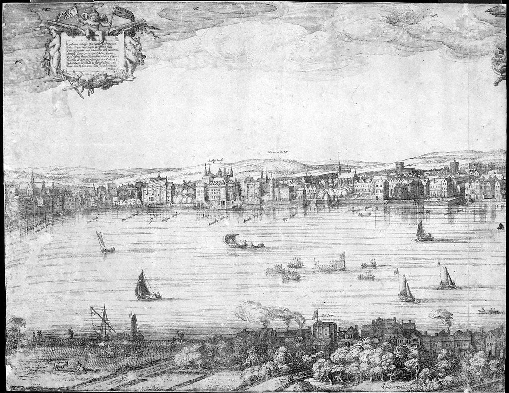 Detail of Panorama of London by Claes Jansz Visscher