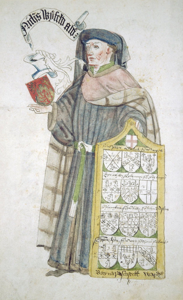 Nicholas Wyfold, Lord Mayor of London 1450-1451, in aldermanic robes by Roger Leigh