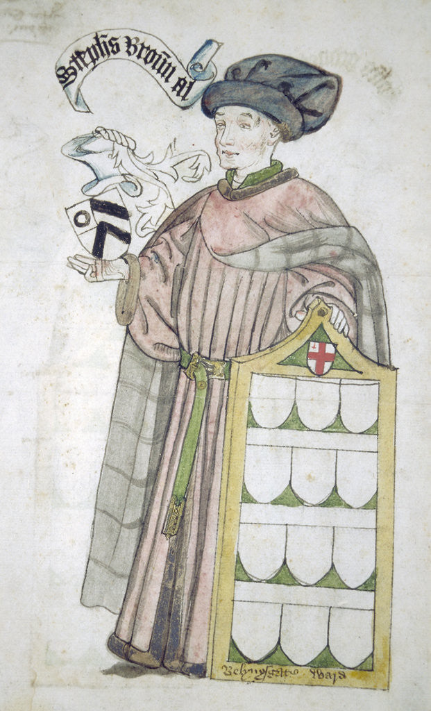 Stephen Broun, Lord Mayor of London 1438-1439 and 1448-1449, in aldermanic robes by Roger Leigh