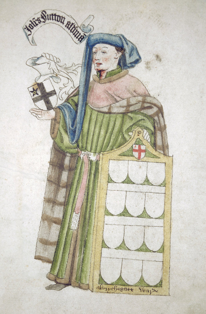 Detail of John Sutton, Sheriff of London 1440-1441, in his aldermanic robes by Roger Leigh