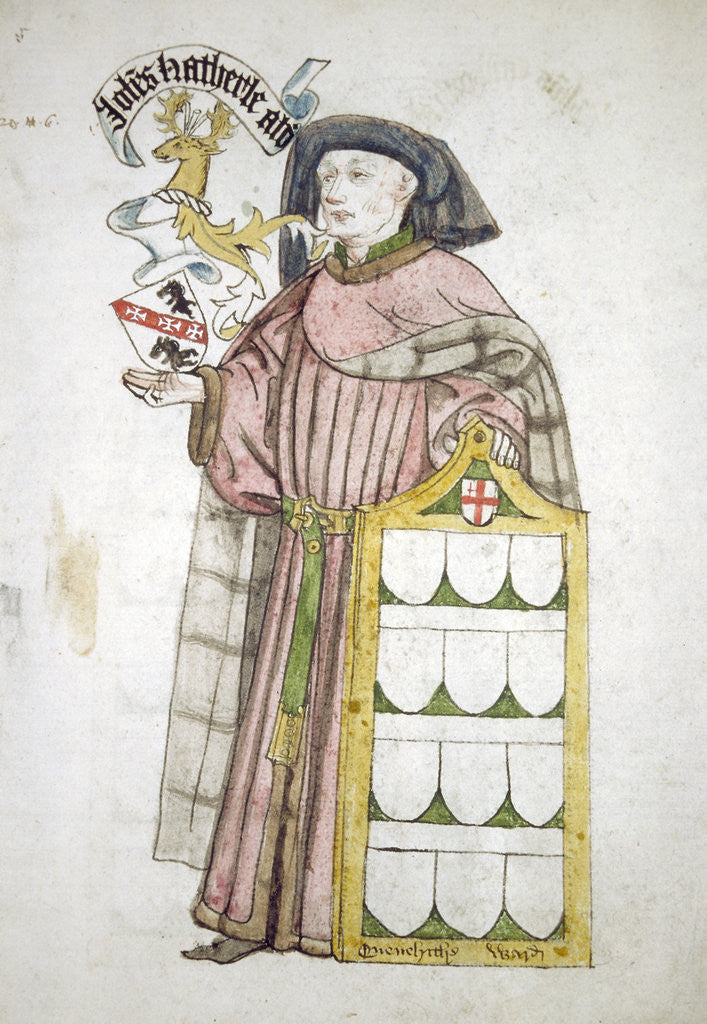 John Hatherle, Lord Mayor 1442-1443, in aldermanic robes by Roger Leigh